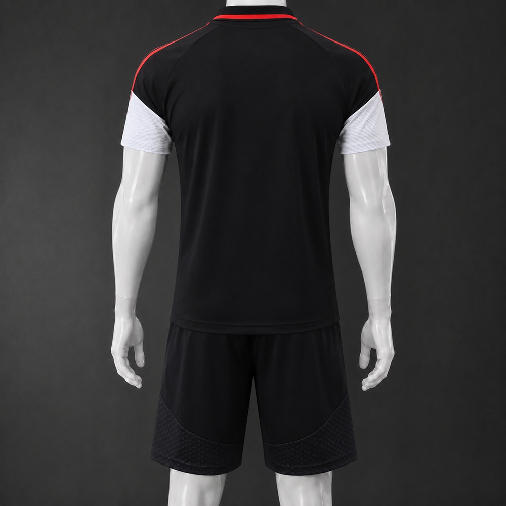 Arsenal 26/27 Black White Polo Short Sleeve Short Set Foto 2