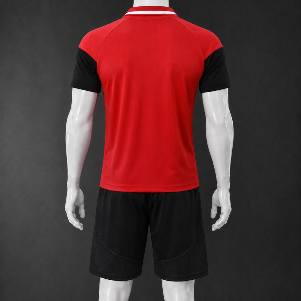 Arsenal 26/27 Red Black Polo Short Sleeve Short Set Foto 2