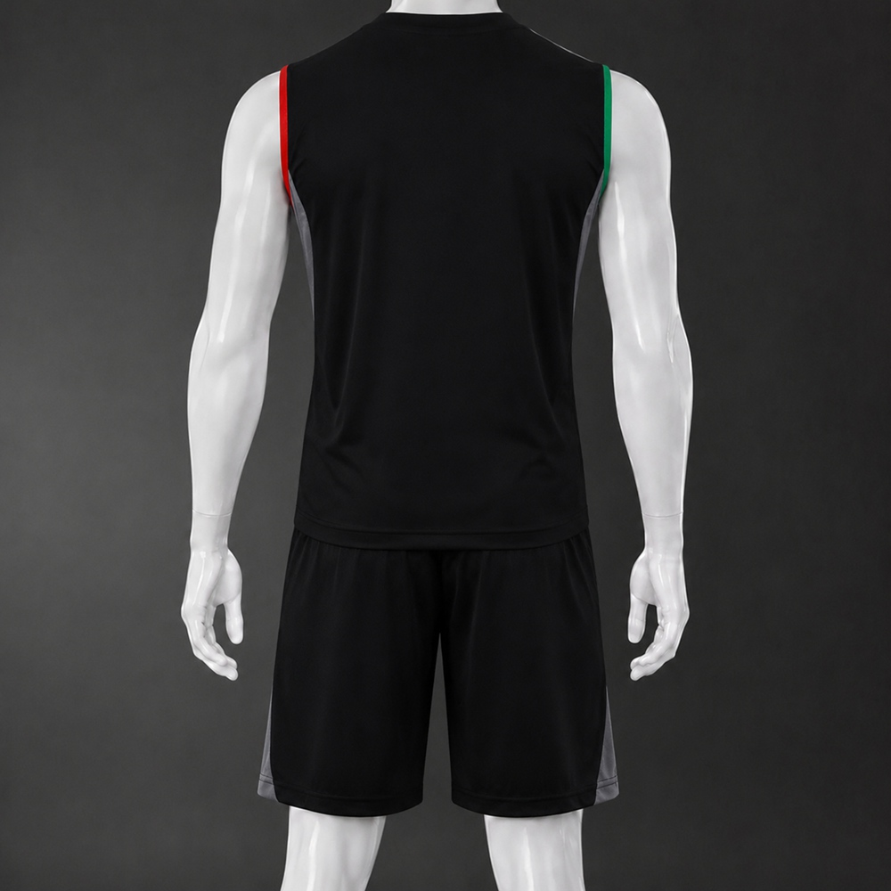 Arsenal 25/26 Black Red Green Training Vest kit Foto 2