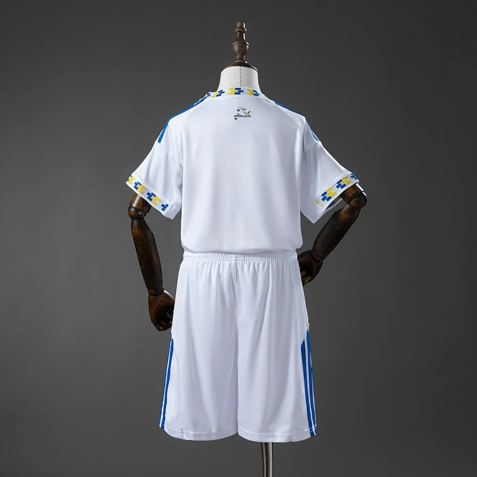 Leeds United 25/26 Home Kids Kit Jersey Foto 2