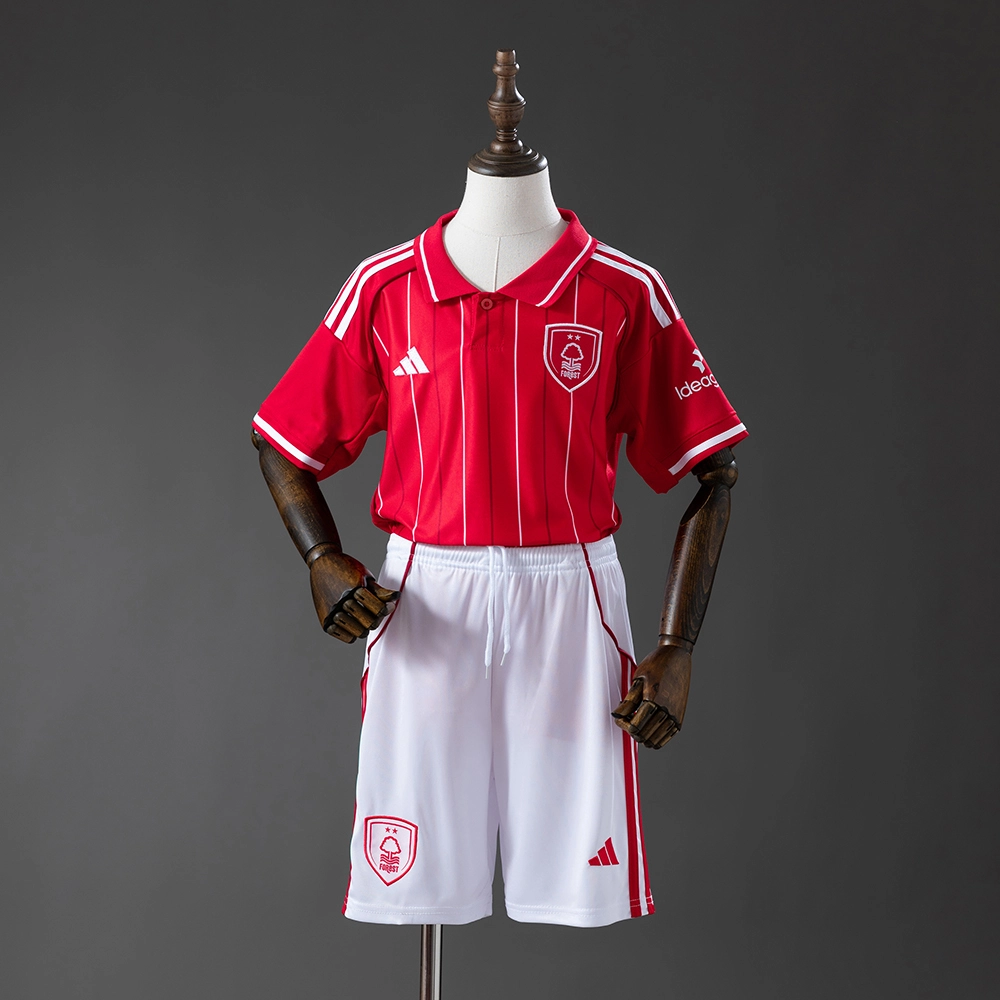 Nottingham Forest 25/26 Full kids kit Home Jersey