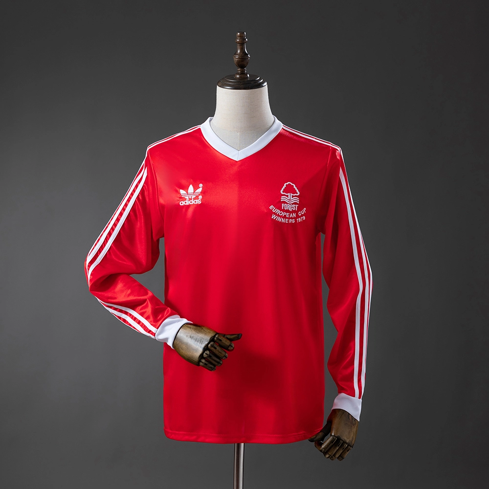 Nottingham Forest 77/80 Home Long Sleeve Retro Jersey