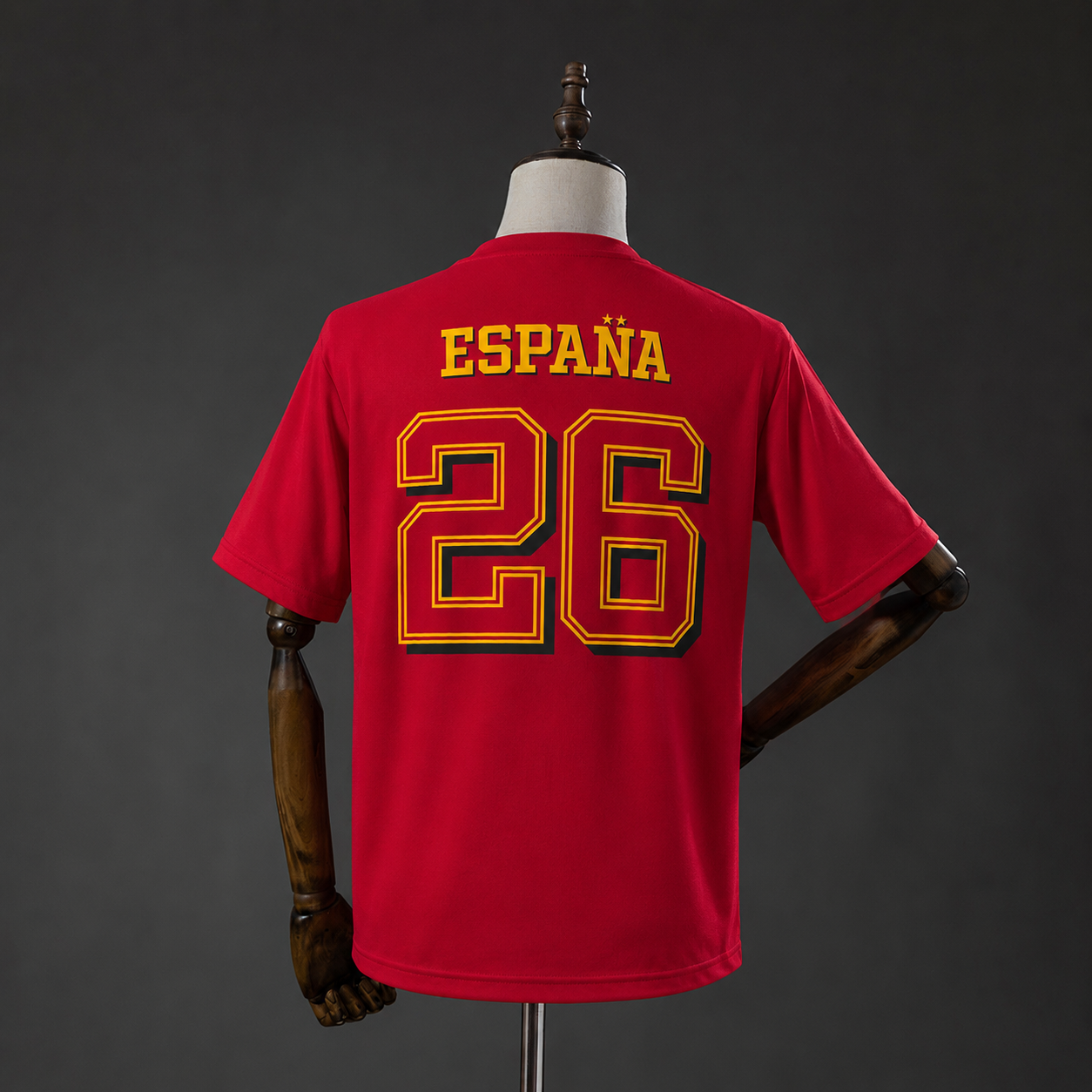 Spain "We Are Champions" T-Shirt Red Foto 2