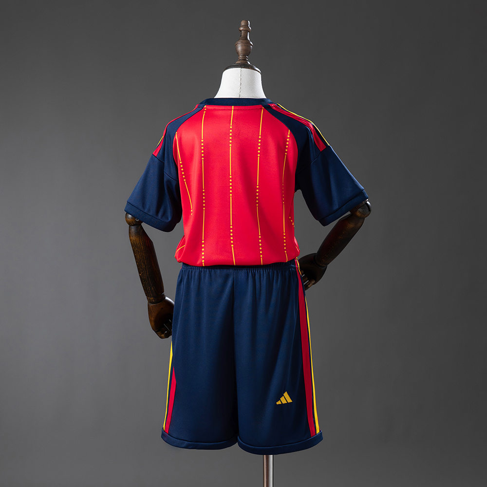Spain 2026 2-Star Home Champion Edition Kids Kit Jersey Foto 2