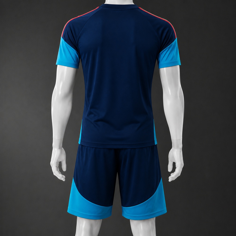 Spain 26/27 Navy Light Blue Short Sleeve Short Set Foto 2