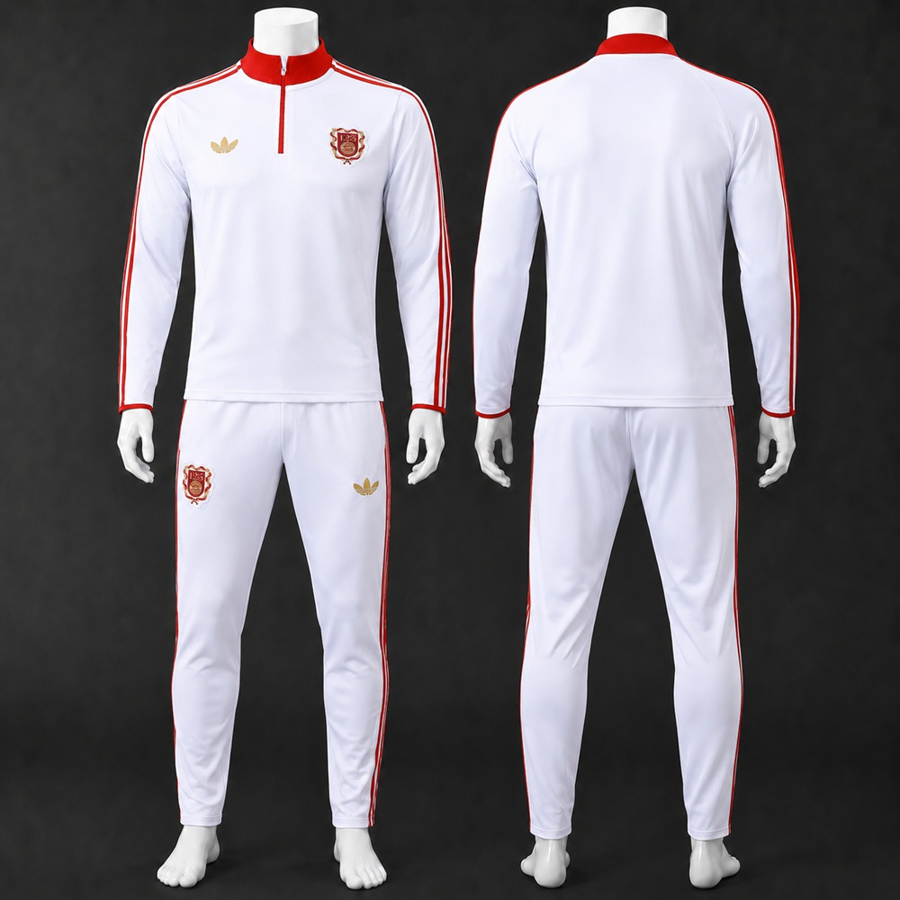 Spain 25/26 White Red Half Zip Tracksuit
