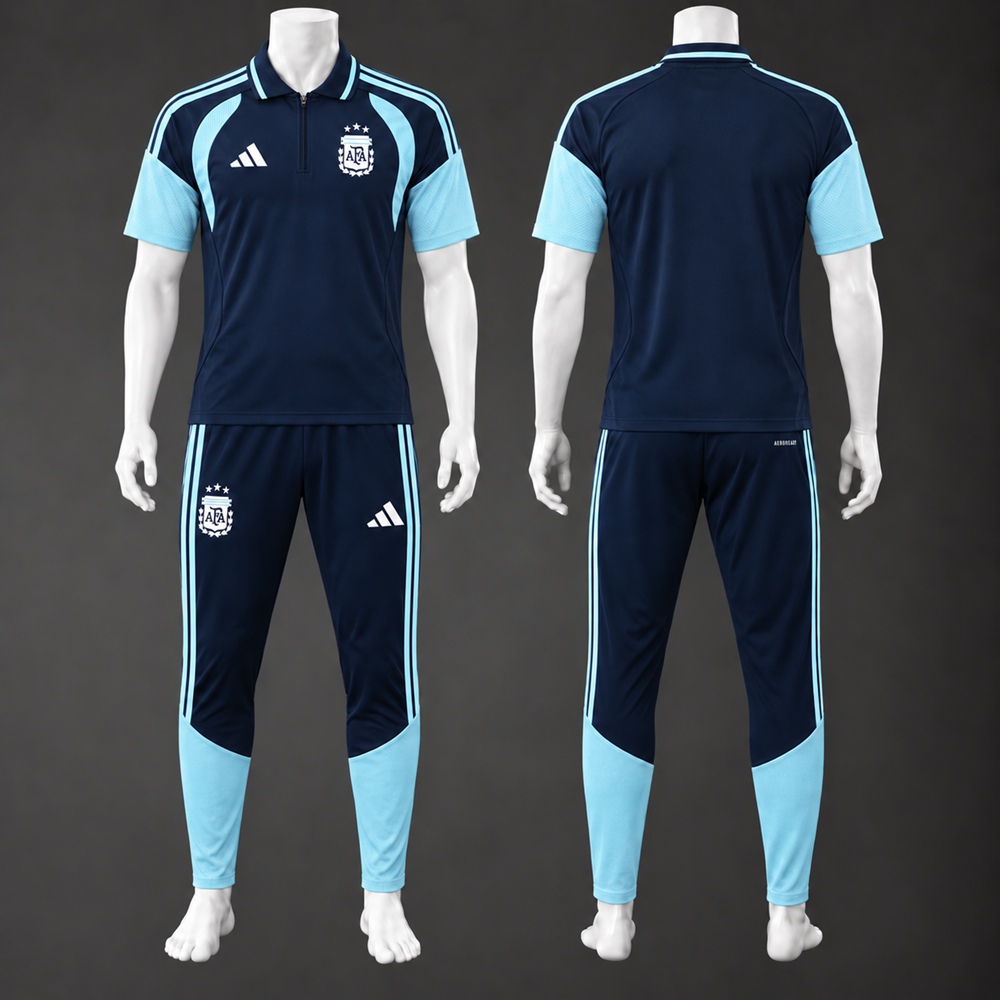 Argentina 26/27 Navy Blue Light Blue Polo Trousers Kit