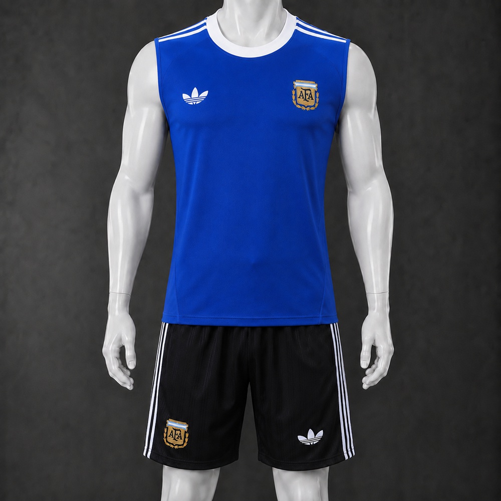 Argentina 26/27 Blue Black  Training Vest kit
