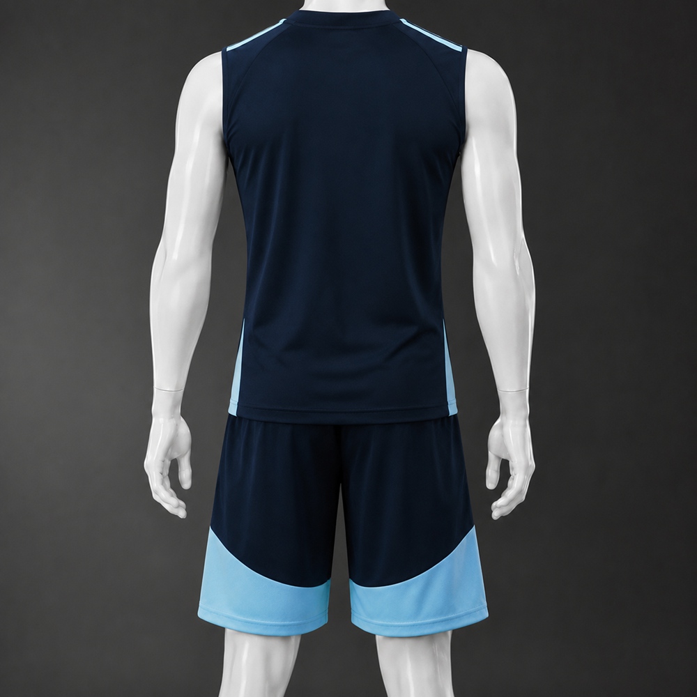 Argentina 26/27 Navy Blue Sky Blue Training Vest kit Foto 2
