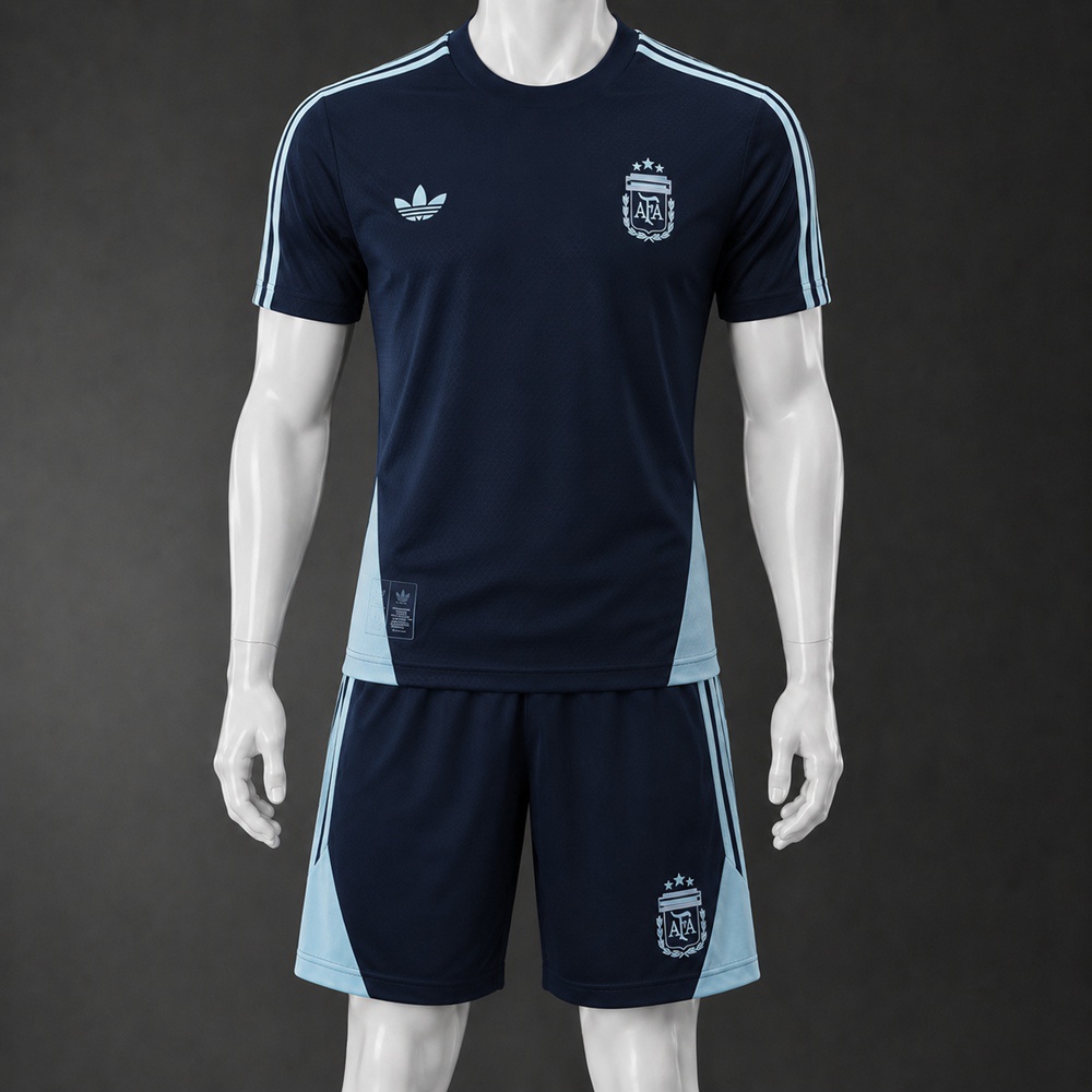 Argentina 26/27 Navy Light Blue Short Sleeve Short Set