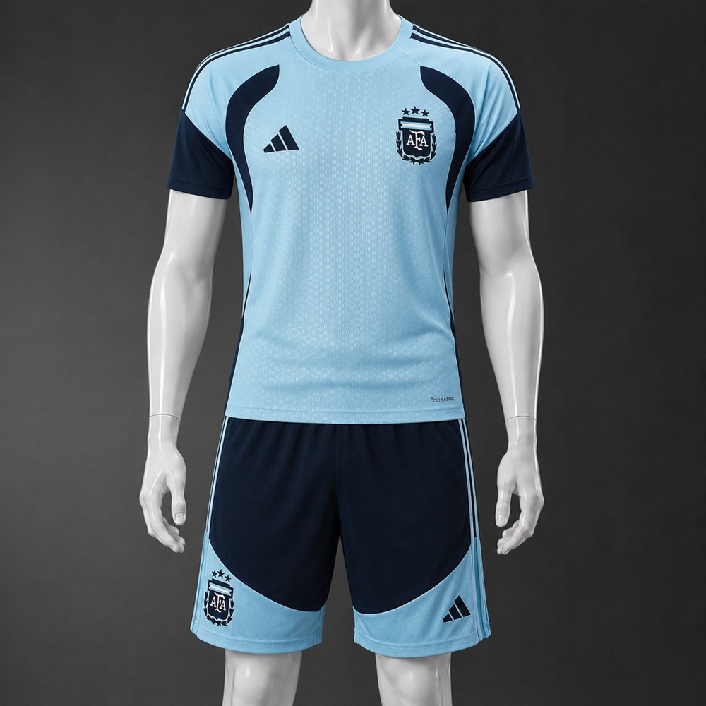 Argentina 26/27 Light Blue Navy Short Sleeve Short Set