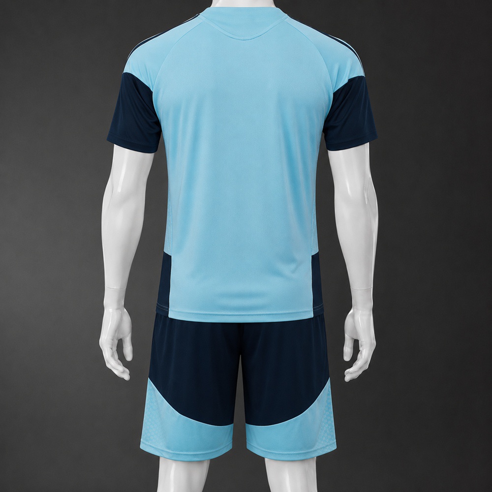 Argentina 26/27 Light Blue Navy Short Sleeve Short Set Foto 2