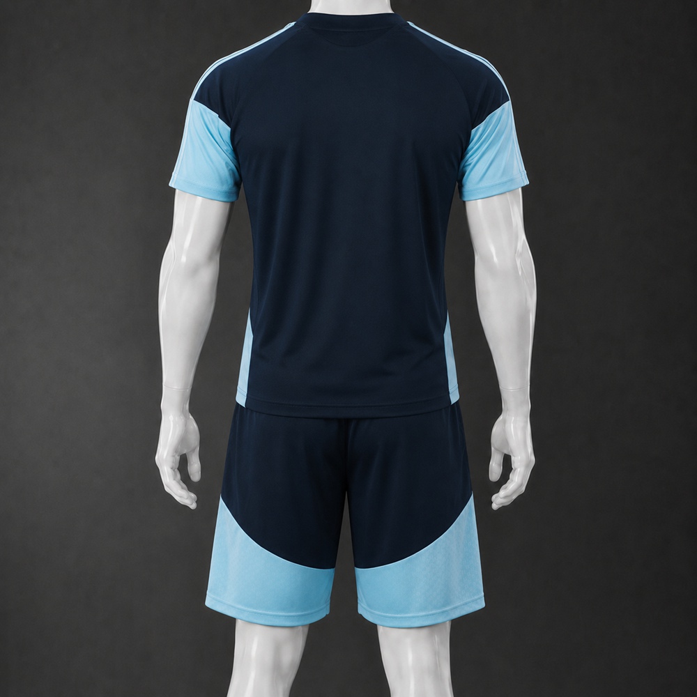 Argentina 26/27 Navy Light Blue Short Sleeve Short Set Foto 2
