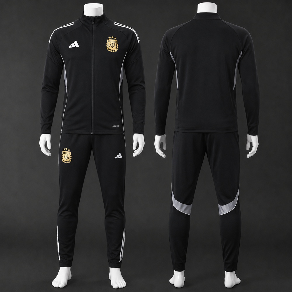 Argentina 25/26 Black Jacket Kit