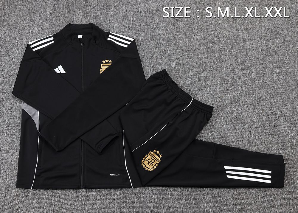 Argentina 25/26 Black Jacket Kit Foto 2