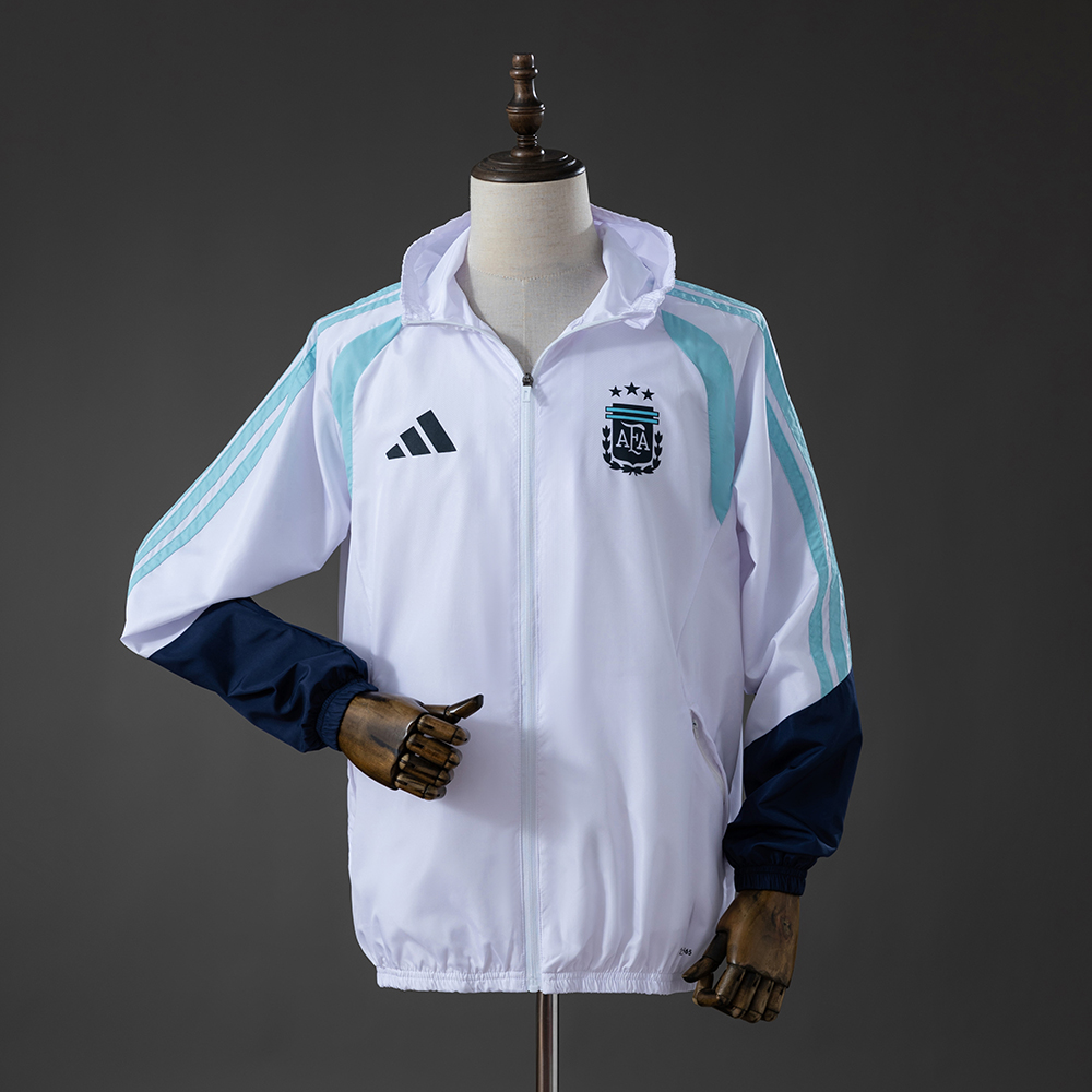 Argentina 2026 All Weather Jacket Windbreaker - White