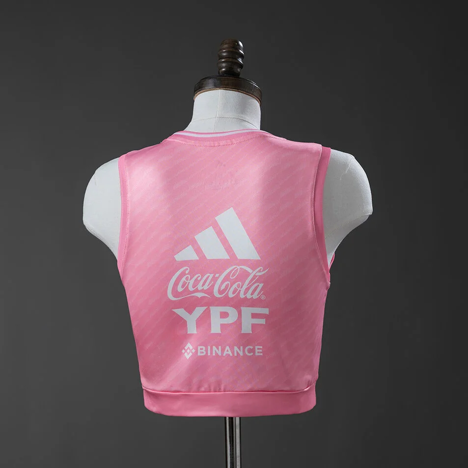 Argentina 2026 Womens Crop Tank Top Jersey Pink Foto 2