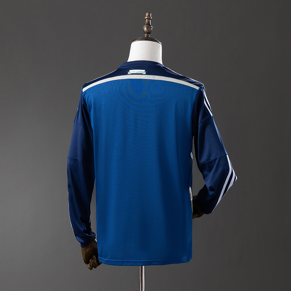 Argentina 2014 Away Long Sleeve Retro Jersey Foto 2