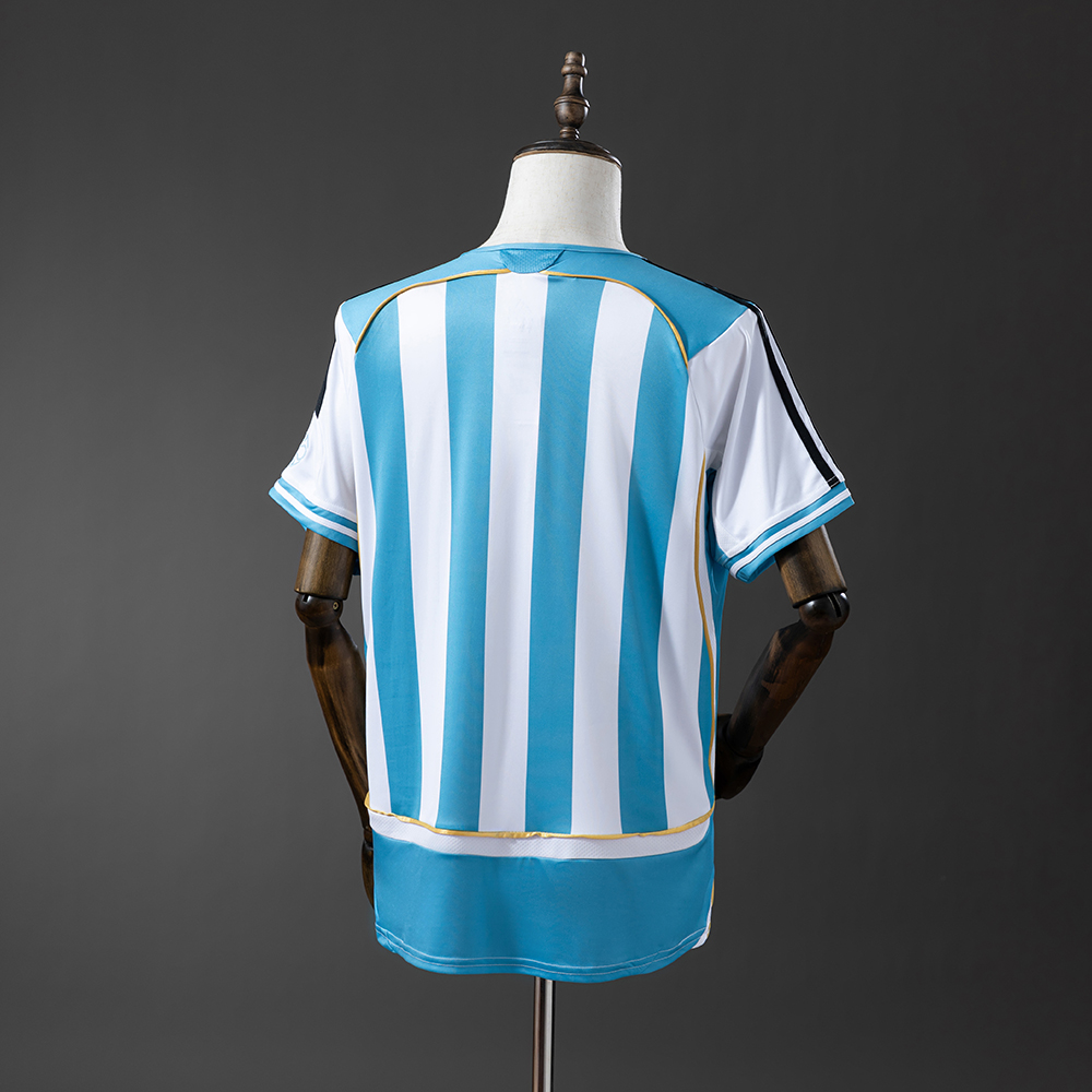 Argentina 2006 Home Retro Jersey Foto 2