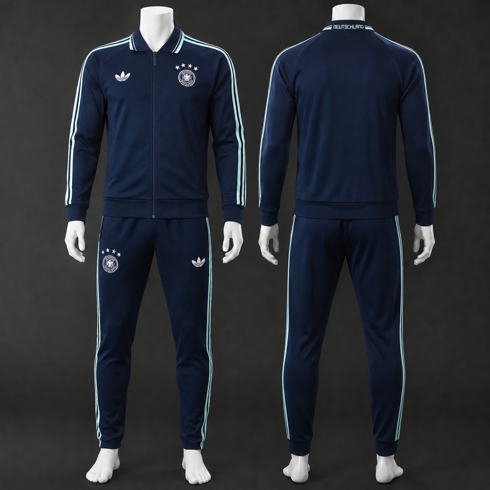 Germany 26/27 Navy Mint Retro Jacket Kit