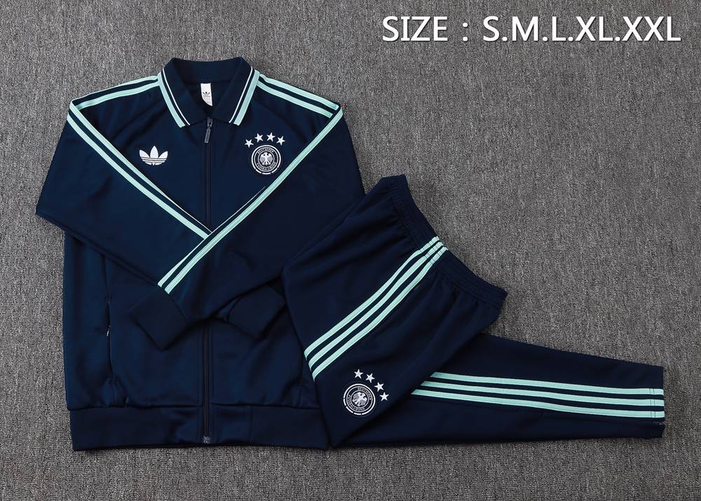 Germany 26/27 Navy Mint Retro Jacket Kit Foto 2