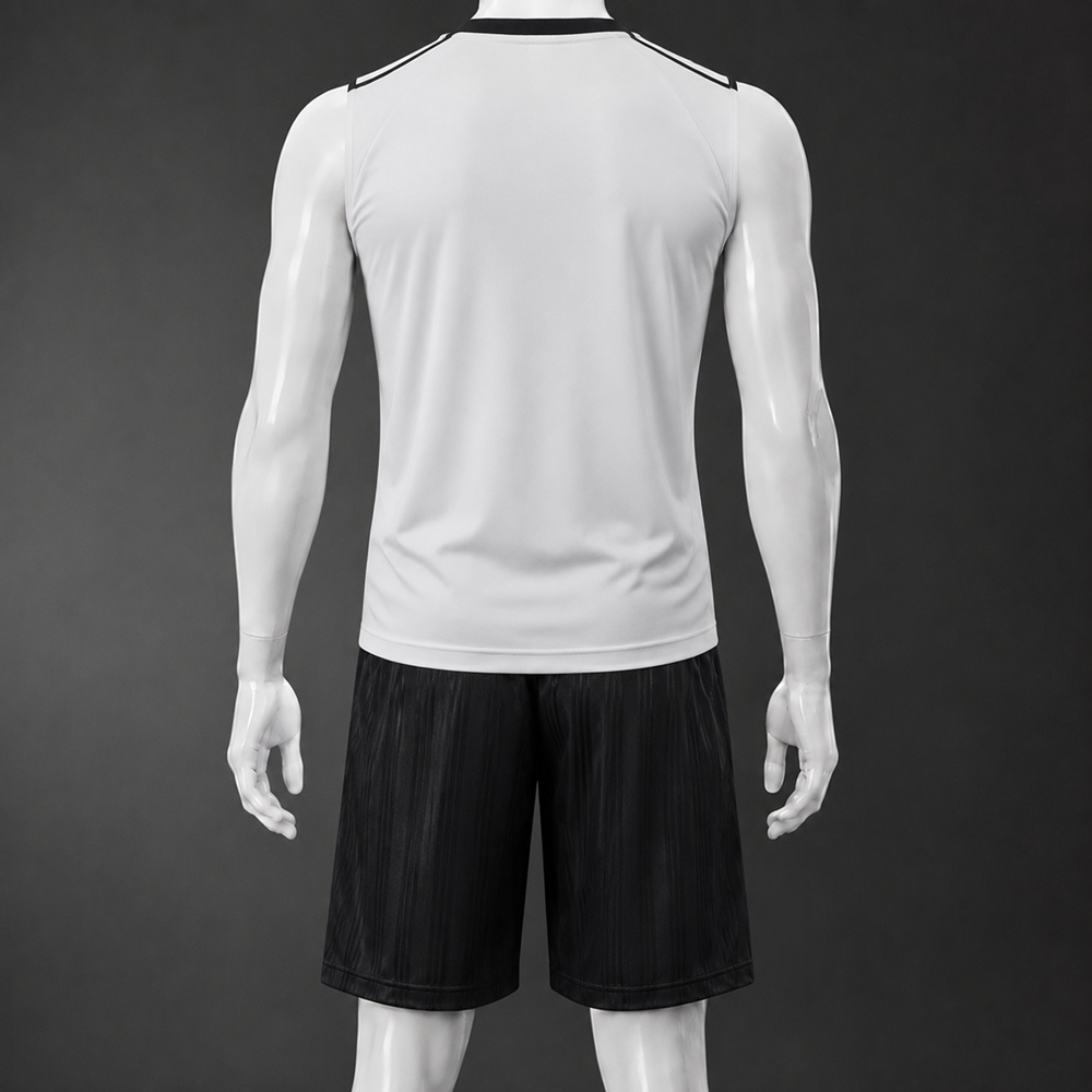 Germany 26/27 White Black Training Vest kit Foto 2