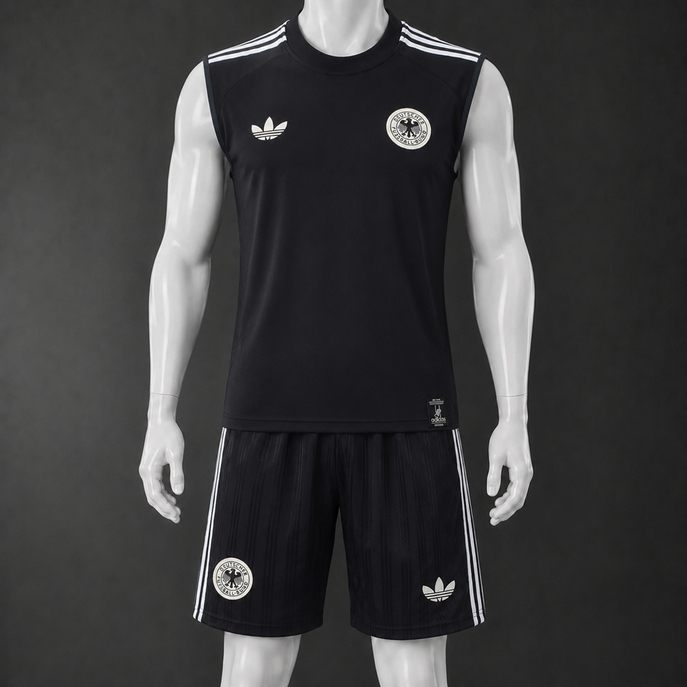 Germany 26/27 Black Cream  Training Vest kit