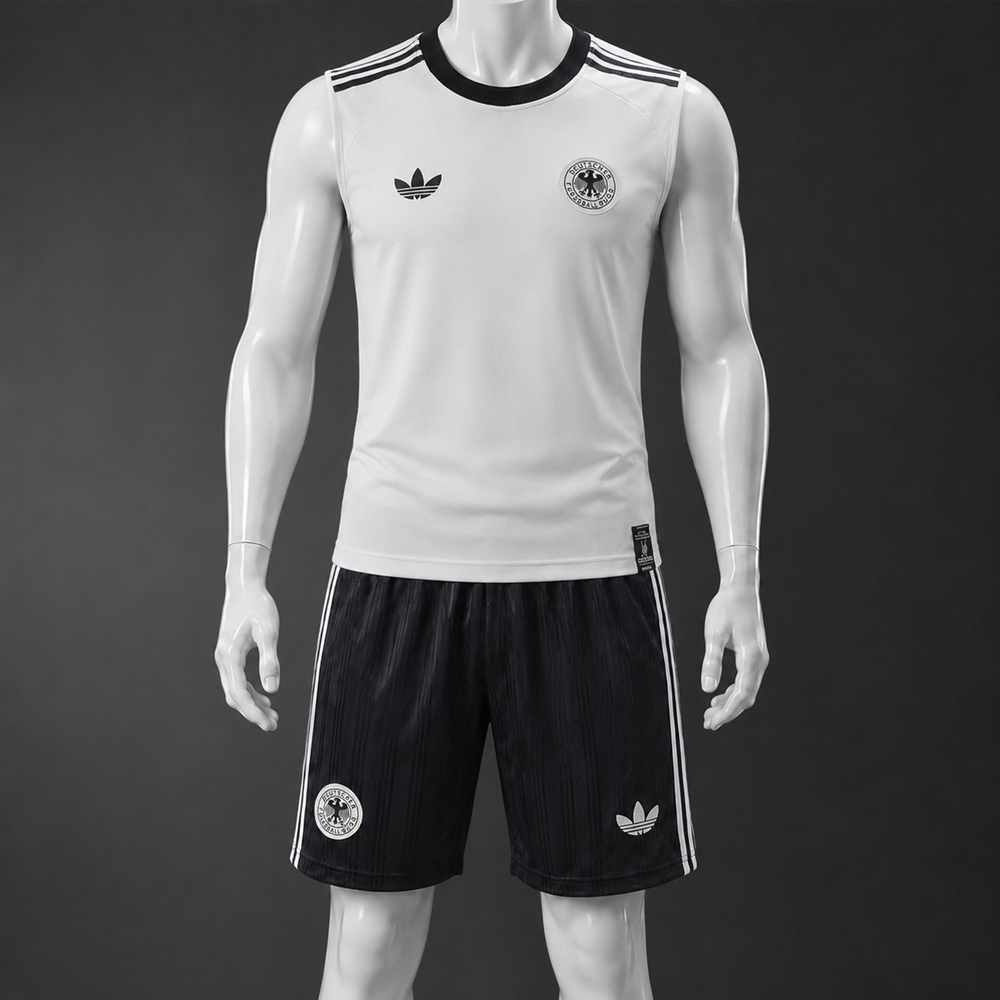 Germany 26/27 White Black Training Vest kit