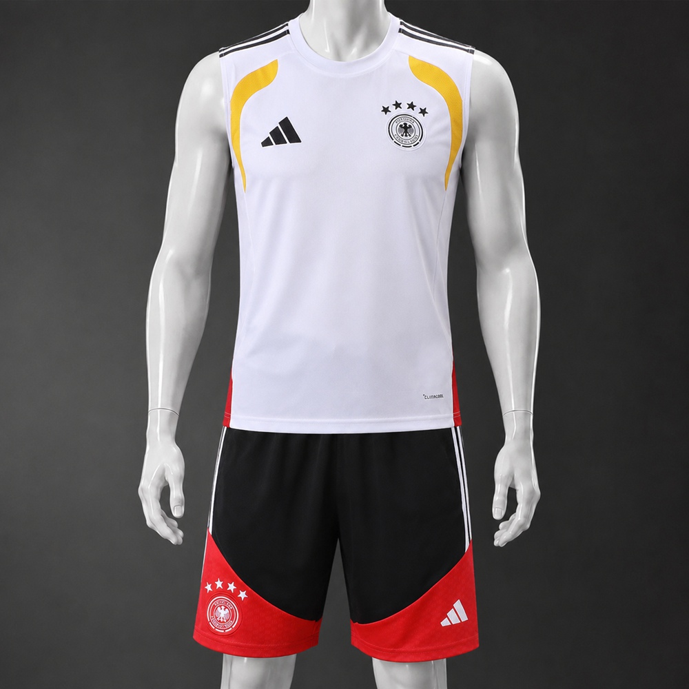 Germany 26/27 White Red Training Vest kit