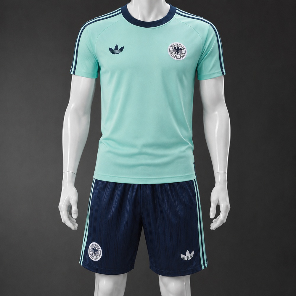 Germany 26/27 Mint Dark Blue Short Sleeve Short Set