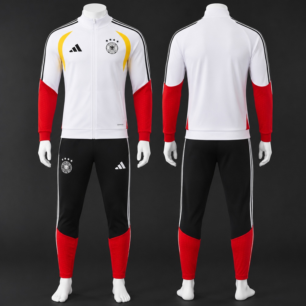 Germany 26/27 White Black Red Jacket Kit