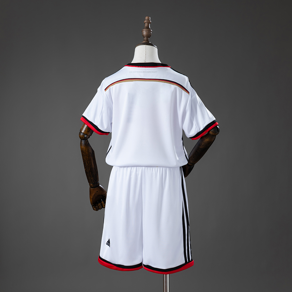 Germany 2014 Home Retro Kids Kit Jersey Foto 2