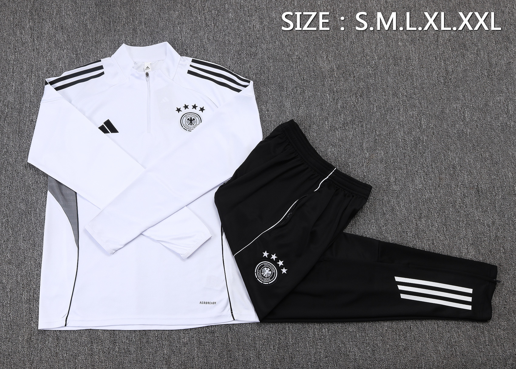 Germany 25/26 Adult & Kids White Training Sweatshirts Long Sleeve kit Foto 2