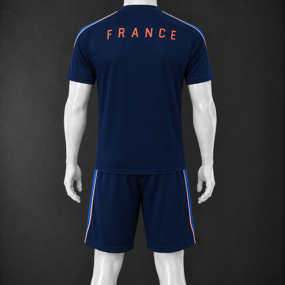 France 26/27 Navy Blue Short Sleeve Short Set Foto 2