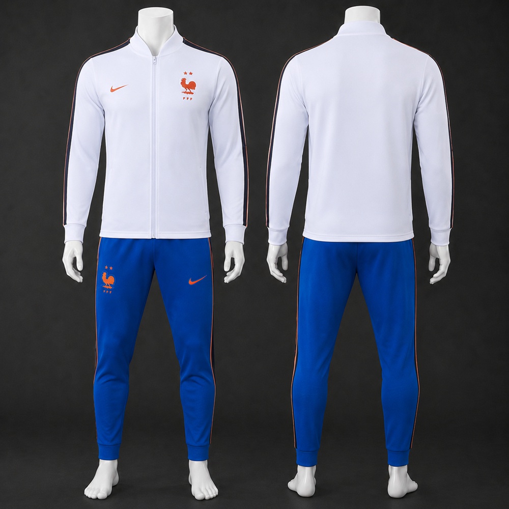 France 26/27 White Blue Jacket Kit