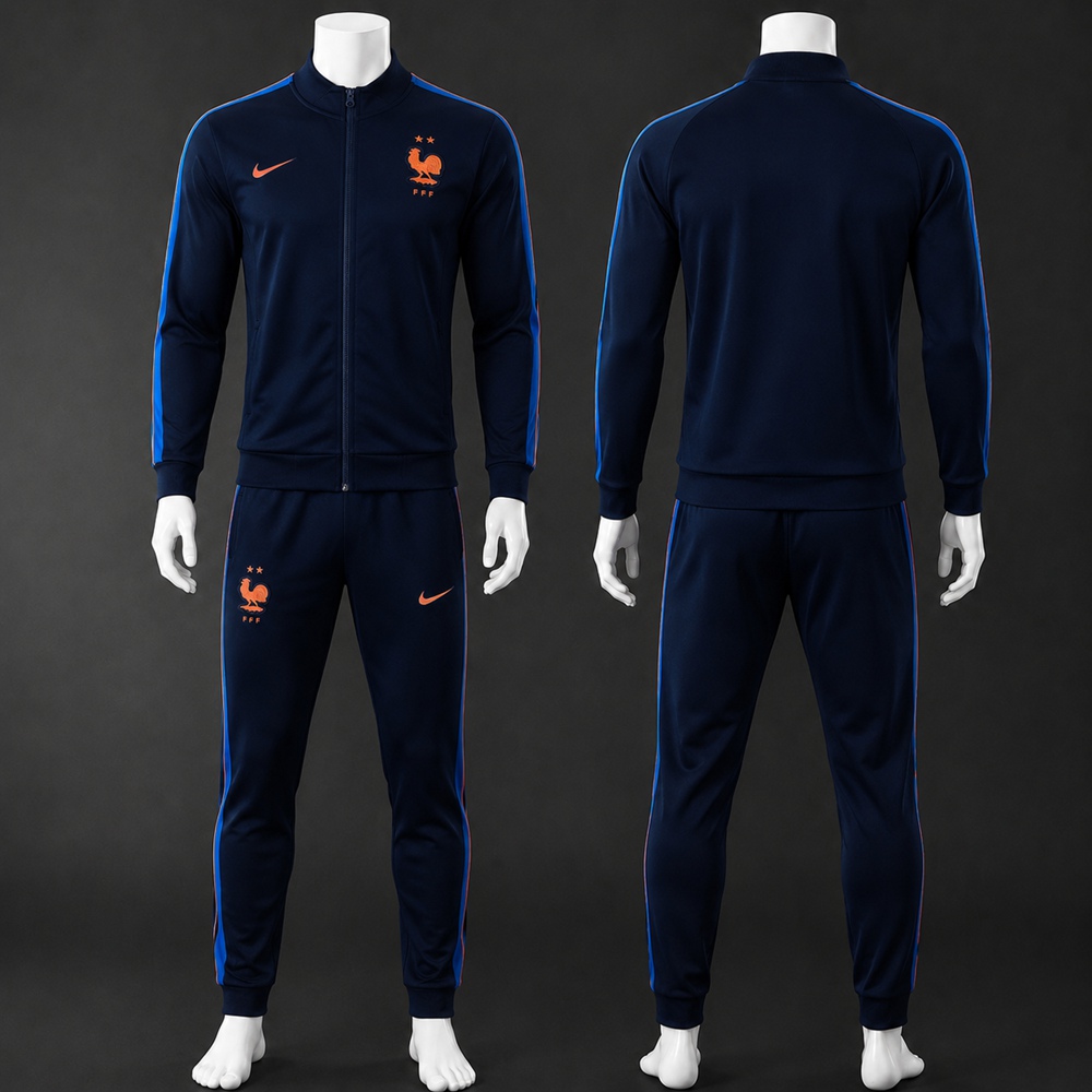 France 26/27 Navy Orange  Jacket Kit