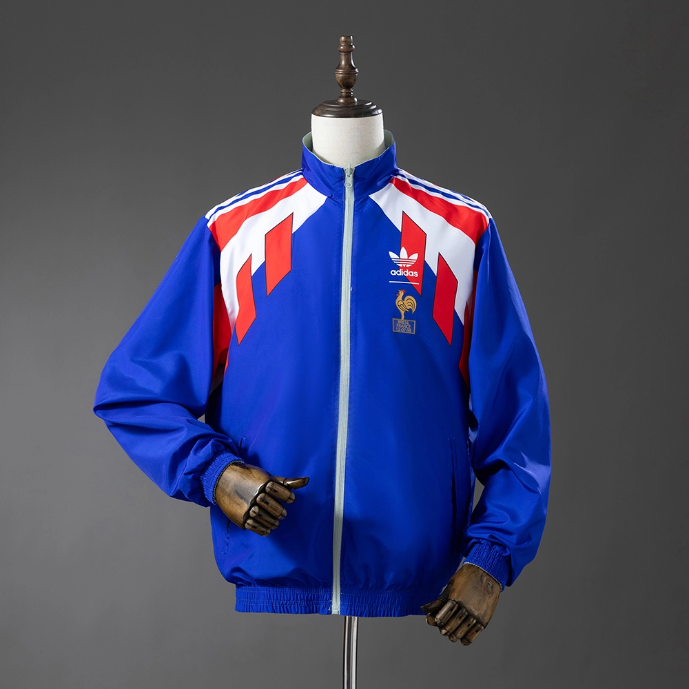 France 88/90 Retro Reversible Anthem Jacket Windbreaker Foto 2
