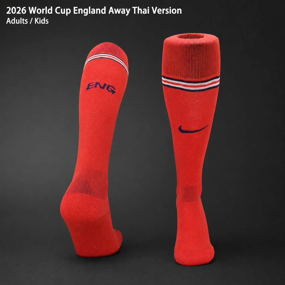 England 2026 World Cup Away Thai Version Adults-Kids Red