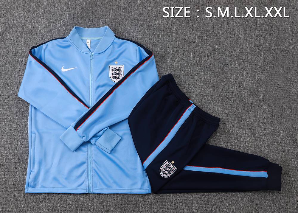 England 26/27 LightBlue Navy  Jacket Kit Foto 2