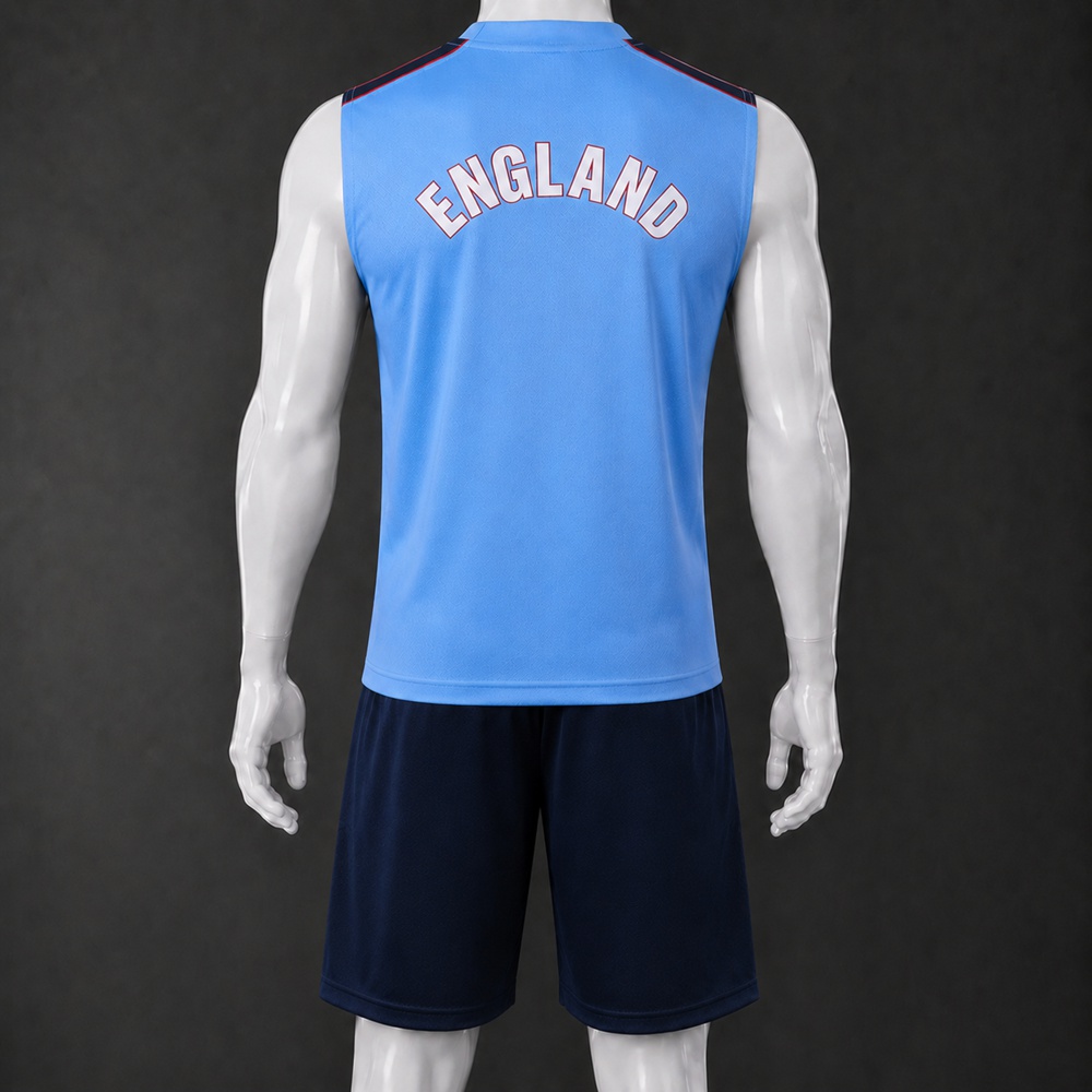 England 26/27 LightBlue Navy Training Vest kit Foto 2