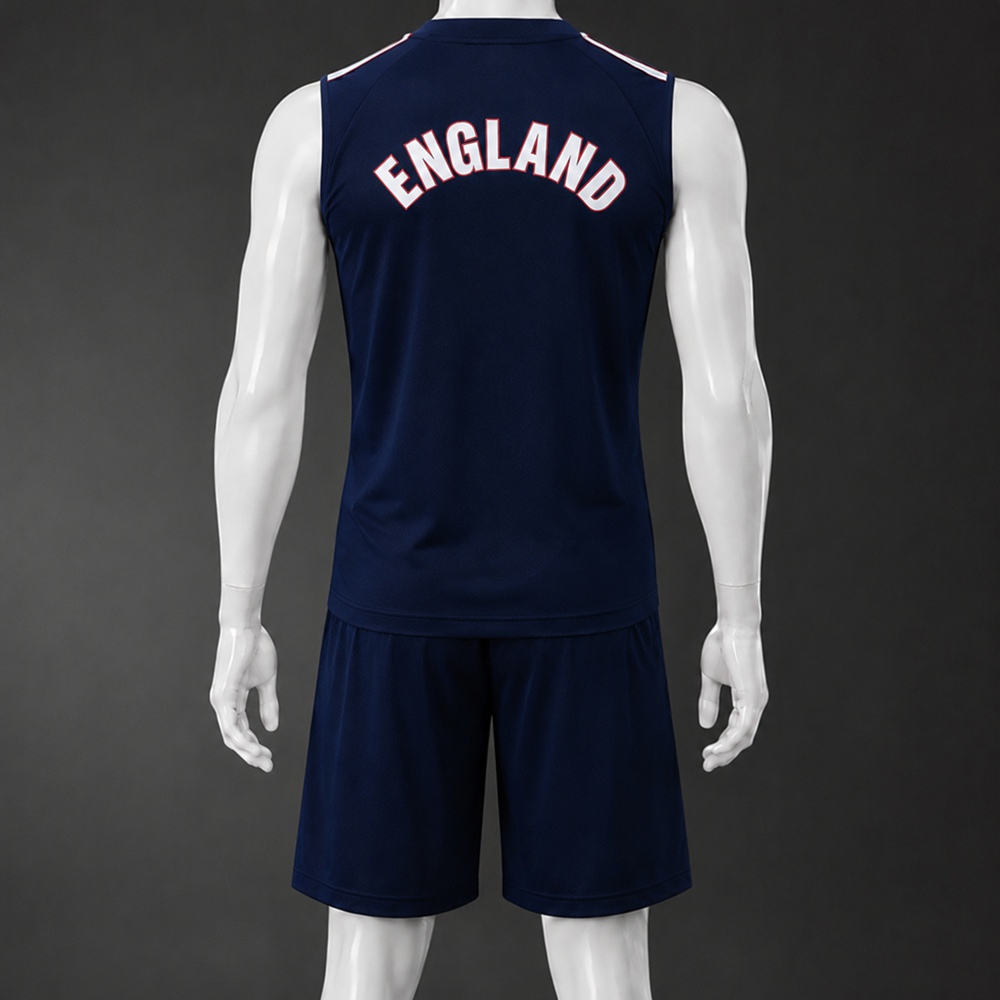 England 26/27 Navy Blue Training Vest kit Foto 2