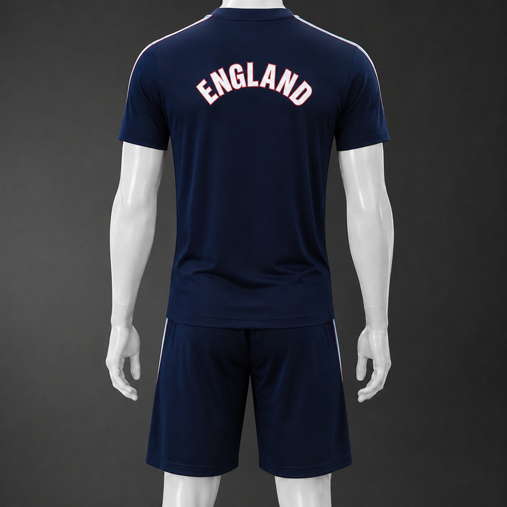 England 26/27 Navy Short Sleeve Short Set Foto 2