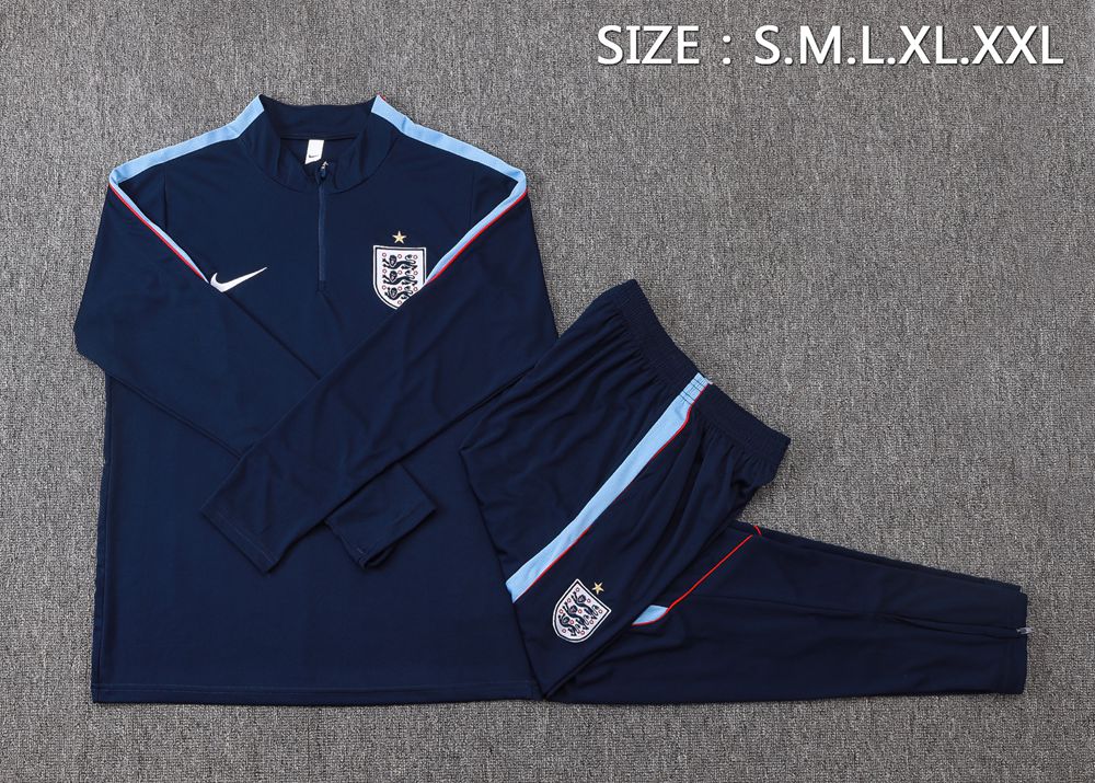 England 26/27 Navy Half Zip Tracksuit Foto 2