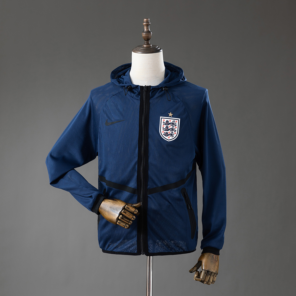 England 2026 Men's Football Anthem Jacket - Blue