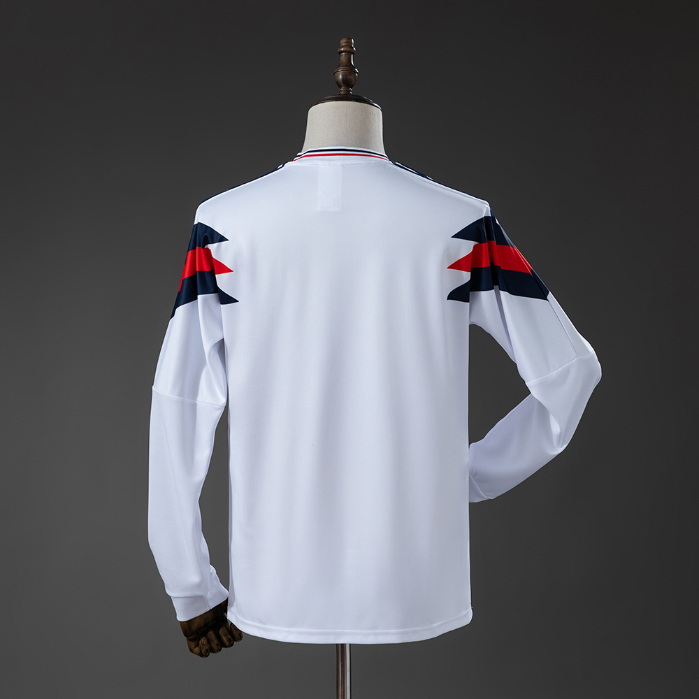 England 1990 Home Retro Long Sleeve Jersey Foto 2
