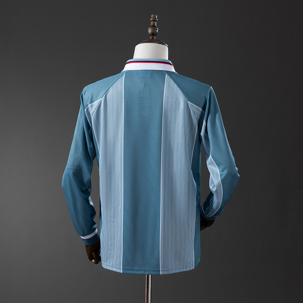 England 1996 Away Long Sleeve Retro Jersey Foto 2