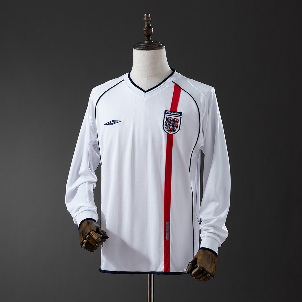 England 01/03 Home Long Sleeve Retro Jersey