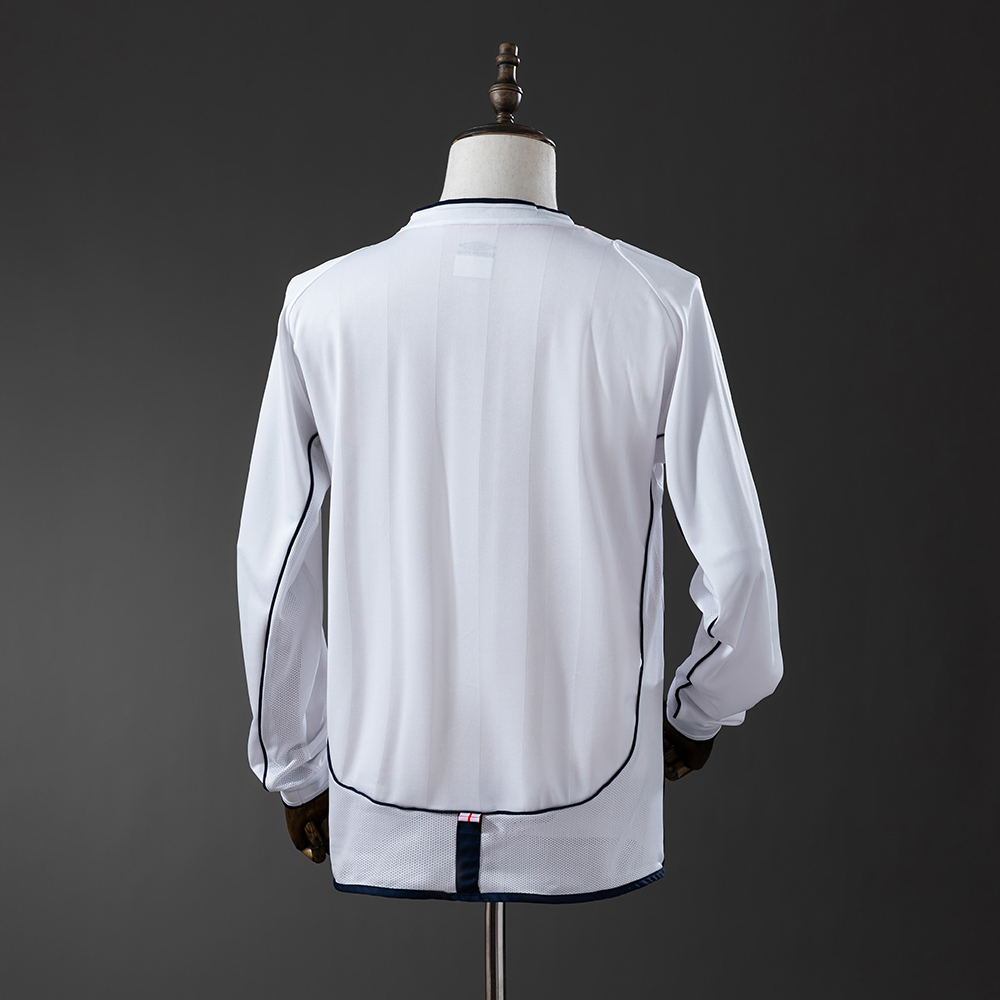 England 01/03 Home Long Sleeve Retro Jersey Foto 2