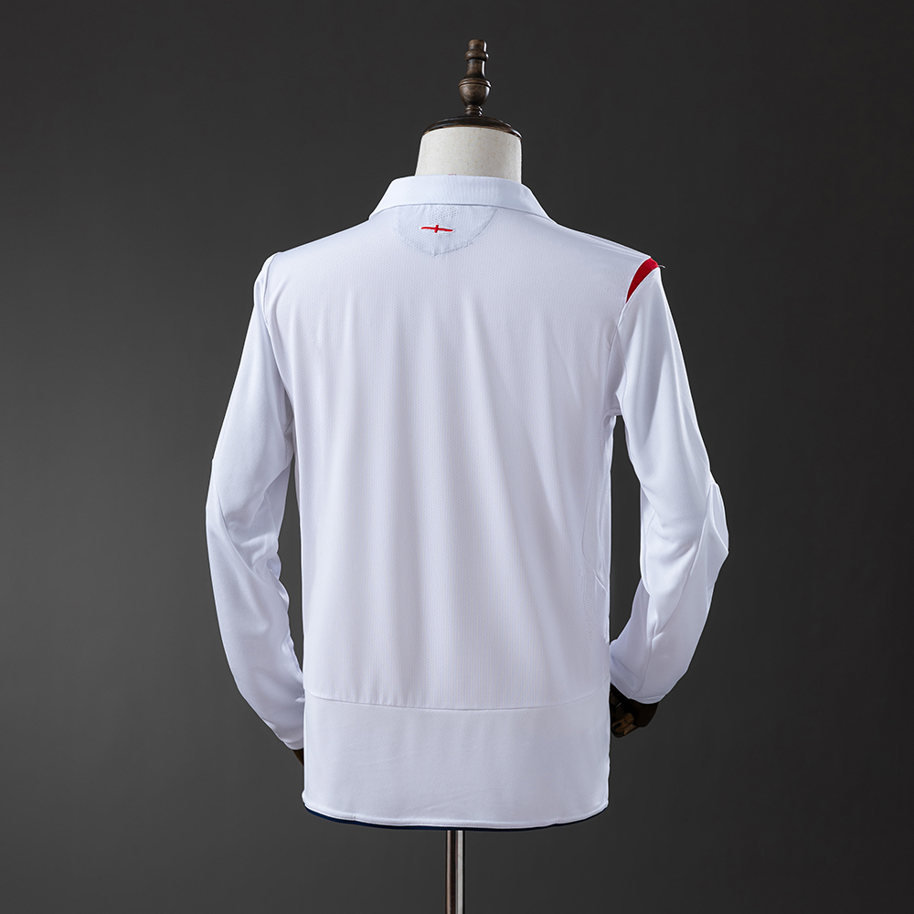 England 2006 Home Long Sleeve Retro Jersey Foto 2