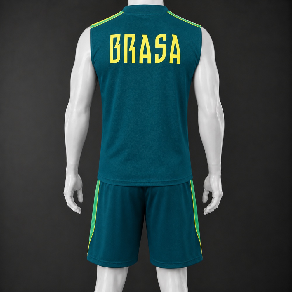 Brazil 26/27 Green Green Training Vest Set Foto 2